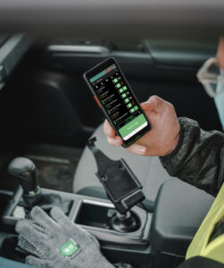 Samsung Galaxy XCover5 featuring RAM Mounts Power Vehicle Dock