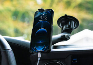 RAM® Form-Fit Cradle for Apple iPhone 12 Pro in vehicle
